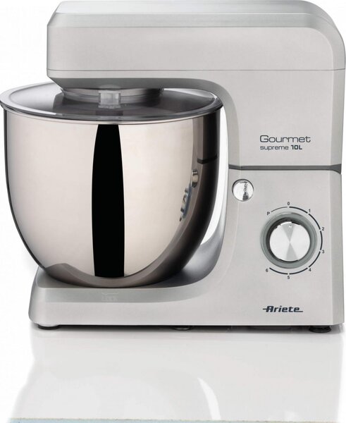 Ariete Impastatrice Planetaria Multifunzione Capacit Ciotola 10 Litri 6 Velocit + Pulse Potenza 2000W colore Inox 1576 Gourmet Supreme - 00C15760