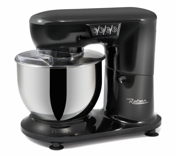 REBER Impastatrice Planetaria Potenza 1000 Watt Capacit 4 Litri 8 Velocit con Contenitore in Acciaio Inox e Accessori - 9210N