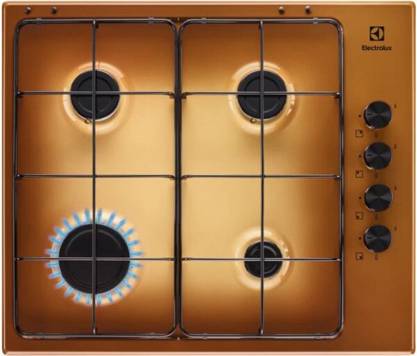 Electrolux KGS6404T Piano Cottura 4 Fuochi a Gas 60 cm colore Terra di Francia