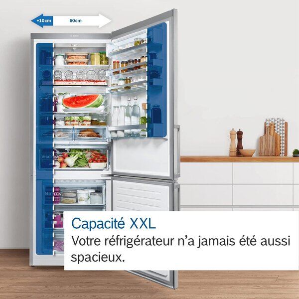 Bosch KGN49XLEA Frigorifero Combinato Classe E No Frost Capacit 435 Litri colore Inox