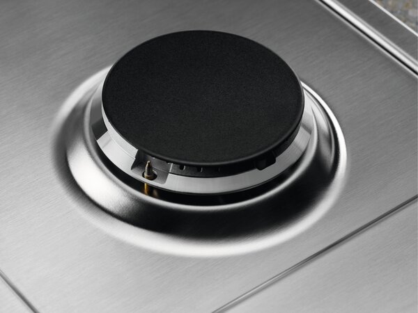 Electrolux KGS7534SX Piano Cottura 5 Fuochi a Gas 75 cm (1 Bruciatore Wok) colore Inox