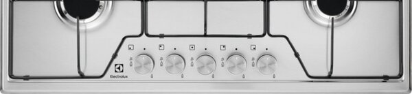 Electrolux KGS7534SX Piano Cottura 5 Fuochi a Gas 75 cm (1 Bruciatore Wok) colore Inox
