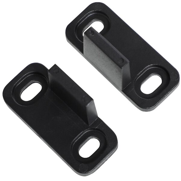 Brugel Kit Porta Scorrevole in Acciaio con Binari, Fermi e Guide, 200x40x0.6 cm, colore Nero - L4470BK