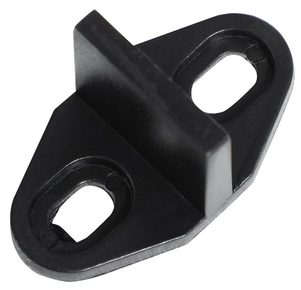 Brugel Kit Porta Scorrevole in Acciaio con Binari, Fermi e Guide, 200x40x0.6 cm, colore Nero - L4470BK