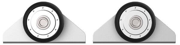 Brugel Kit Porta Scorrevole in Metallo con Utensili Rulli Guida Blocchi e Chiave Esagonale 186x2.5x3.77 cm - 01-B8SR