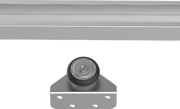 Brugel Kit Porta Scorrevole in Metallo con Utensili Rulli Guida Blocchi e Chiave Esagonale 186x2.5x3.77 cm - 01-B8SR