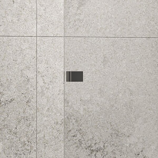 Kamalu parete doccia walk in scorrevole 130 cm finitura cromo | knm4000w-c