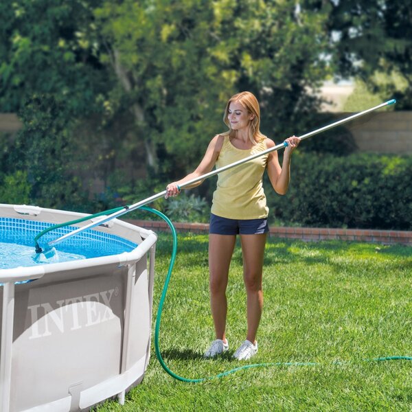 Intex Kit Pulizia per Piscine fino a 488 cm in Alluminio e PVC - 28002