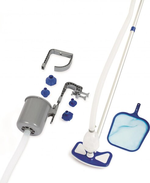 Bestway Kit Pulizia Piscina Deluxe con Asta Tubo e Retino - 58237