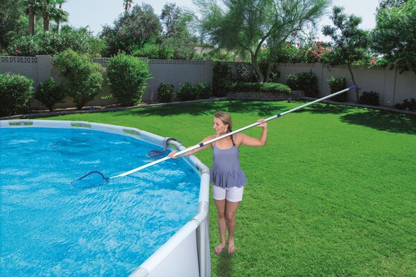 Bestway Kit Pulizia Piscina Deluxe con Asta Tubo e Retino - 58237
