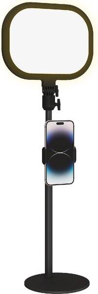 DecHome Lampada da Scrivania LED con Supporto per Telefono, 5 colori di Luce e 10 Luminosit colore Nero