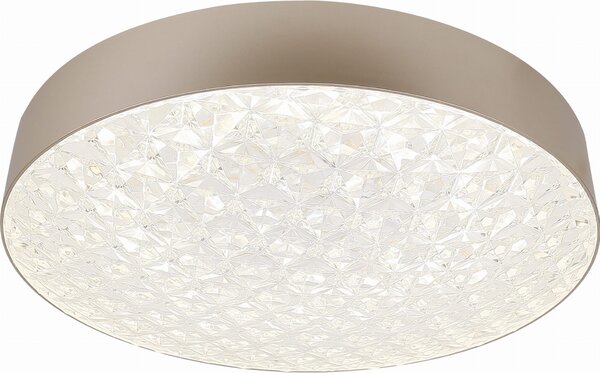 Plafoniera LED rotonda LUXIS oro-trasparente 60W, tonalità di bianco 4000 lm, acrilico, dimensioni: 13 x 48,5 x 48,5 cm, IP20, Candellux