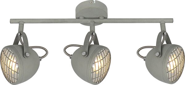 Lampada a sospensione PENT grigio cemento 3xGU10x50W metallo dim.: 21x45x10 cm IP20 Candellux
