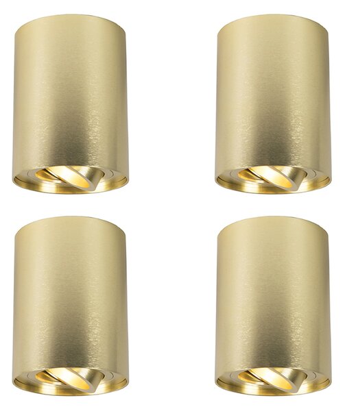 Set di 4 faretti oro/ottone regolabili - Rondoo up