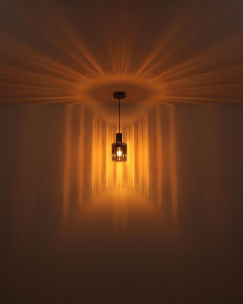 GLOBO LIGHTING Lampada da Tavolo Design Moderno in Metallo con Paralume Vetro Fum colore Grigio - 15904TS Tulivar