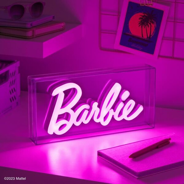 Paladone Lampada da Tavolo LED Design Moderne colore Rosa - PP11573BR Barbie
