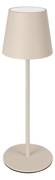 NEW MAJESTIC Lampada da Tavolo LED Ricaricabile Potenza 2 Watt IP54 colore Sabbia - 120451 SB Agata