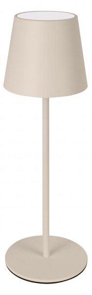 NEW MAJESTIC Lampada da Tavolo LED Ricaricabile Potenza 2 Watt IP54 colore Sabbia - 120451 SB Agata