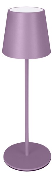 NEW MAJESTIC Lampada da Tavolo LED Ricaricabile Potenza 2 Watt IP54 colore Lilla - 120451 LP Agata