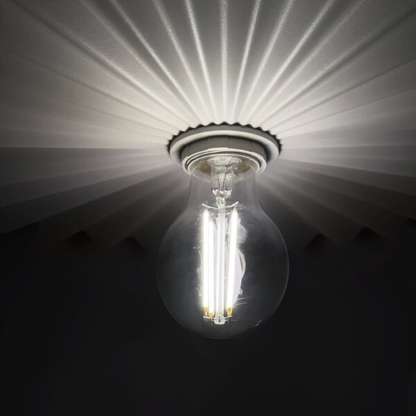 Plafoniera linea light doge s ca023awhezz e27 led metallo bianco - Linea Light Group