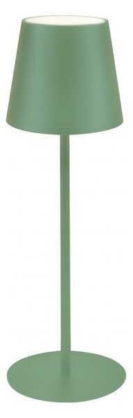 NEW MAJESTIC Lampada da Tavolo LED Ricaricabile Potenza 2 Watt IP54 colore Verde - 120451 VS Agata