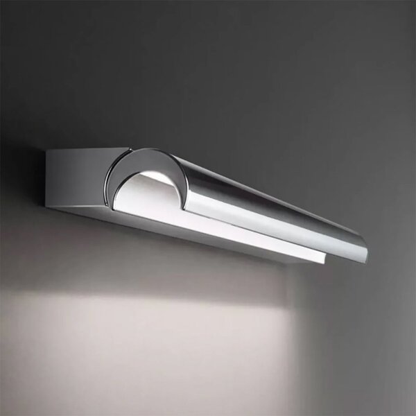 Applique led linea light halfpipe 9802 3000k 673lm ip44 alluminio lucido orientabile - Linea Light Group