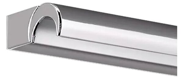 Applique led linea light halfpipe 9802 3000k 673lm ip44 alluminio lucido orientabile - Linea Light Group