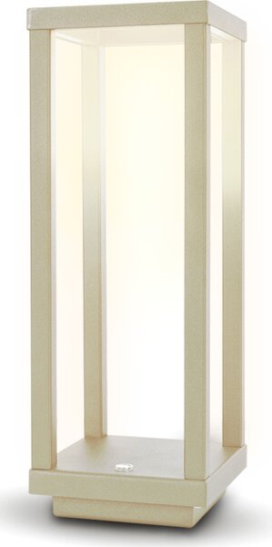 NEW MAJESTIC Lampada da Tavolo LED Senza fili Ricaricabile Design Moderno colore Bianco - 120453 AV Lea