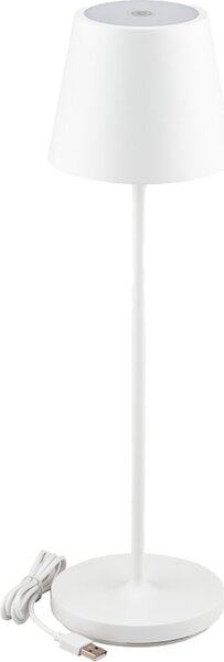 Vtac Lampada da Tavolo LED Senza fili Ricaricabile Design Moderno colore Bianco - 7651
