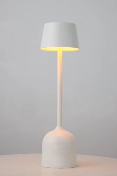 PYRAMIDEA lampada da Tavolo LED Senza fili Ricaricabile Design Moderno colore Bianco - LRP10B Lux-Ray