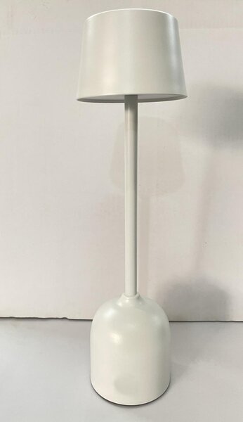 PYRAMIDEA lampada da Tavolo LED Senza fili Ricaricabile Design Moderno colore Bianco - LRP10B Lux-Ray