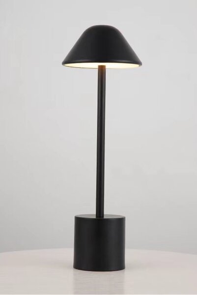 PYRAMIDEA lampada da Tavolo LED Senza fili Ricaricabile Design Moderno colore Nero - LRP12N Lux-Ray