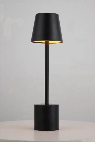 PYRAMIDEA lampada da Tavolo LED Senza fili Ricaricabile Design Moderno colore Nero - LRP11N Lux-Ray
