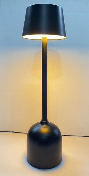 PYRAMIDEA lampada da Tavolo LED Senza fili Ricaricabile Design Moderno colore Nero - LRP10N Lux-Ray