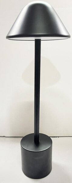 PYRAMIDEA lampada da Tavolo LED Senza fili Ricaricabile Design Moderno colore Nero - LRP12N Lux-Ray