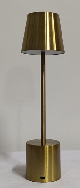 PYRAMIDEA lampada da Tavolo LED Senza fili Ricaricabile Design Moderno colore Oro - LRP11G Lux-Ray