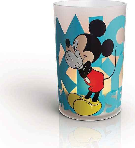 Philips Lampada da Tavolo LED Senza Fili Ricaricabile effetto Candela - 717000000 Mickey Mouse