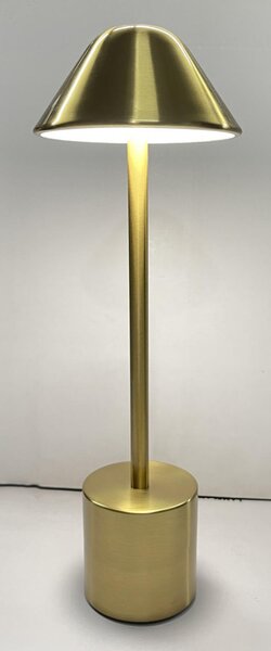 PYRAMIDEA lampada da Tavolo LED Senza fili Ricaricabile Design Moderno colore Oro - LRP12G Lux-Ray