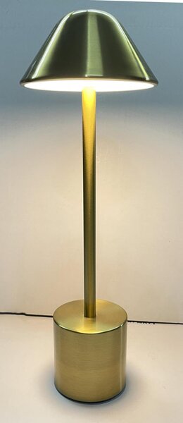 PYRAMIDEA lampada da Tavolo LED Senza fili Ricaricabile Design Moderno colore Oro - LRP12G Lux-Ray