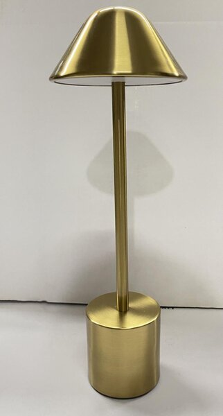 PYRAMIDEA lampada da Tavolo LED Senza fili Ricaricabile Design Moderno colore Oro - LRP12G Lux-Ray