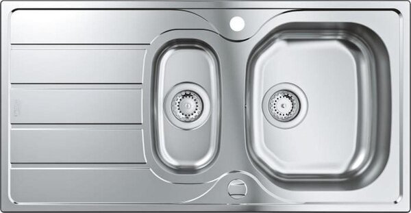 Lavello GROHE K200 in acciaio inox 500 x 965 mm 31564SD1