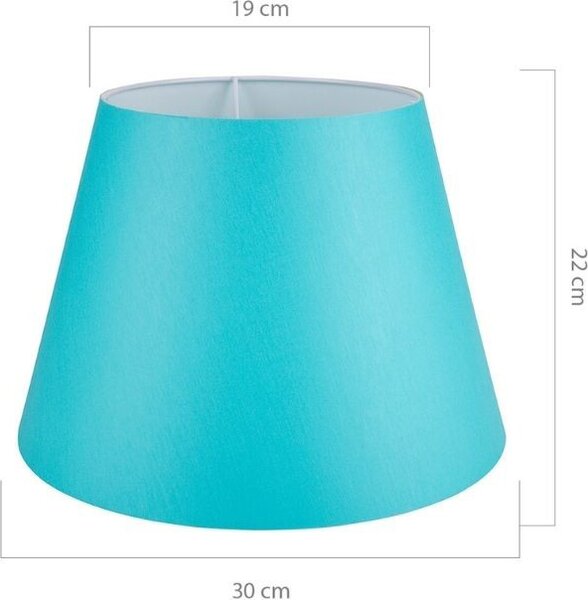 DecHome Lampada da Tavolo Stile Minimal in Legno e Tessuto Base Legno e Paralume Tessuto Attacco E27 Dimensioni 30x22 cm - Laguna