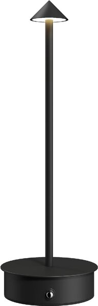 DecHome Lampada da Tavolo Touch Ricaricabile con USB, Regolabile 3000K/4500K/6500K, Autonomia 4-8 Ore, colore Nero