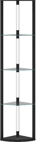DecHome Lampada da Terra con 5 Ripiani e Luce LED, 3 Livelli di Luminosit e Interruttore a Pedale colore Nero
