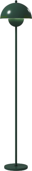 DecHome Lampada da Terra con Paralume Semicircolare e Interruttore a Pedale in Acciaio 30x155 cm colore Verde