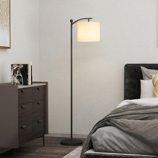 DecHome Lampada da Terra LED Dimmerabile con Telecomando 11 Temperature e 11 Luminosit Timer 60 Minuti colore Nero
