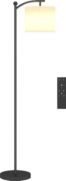 DecHome Lampada da Terra LED Dimmerabile con Telecomando 11 Temperature e 11 Luminosit Timer 60 Minuti colore Nero