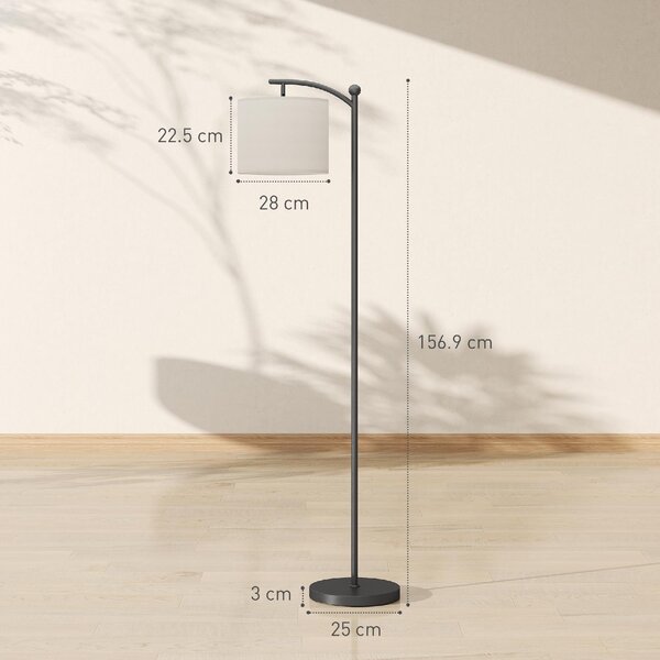 DecHome Lampada da Terra LED Dimmerabile con Telecomando 11 Temperature e 11 Luminosit Timer 60 Minuti colore Nero
