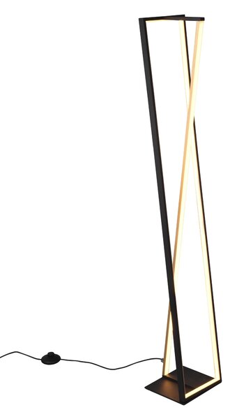 Piantana da Interno a led in Metallo Nero Opaco