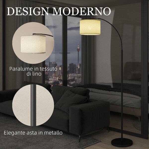 DecHome Lampada da Terra LED Regolabile con Telecomando 11 Temperature e 11 Luminosit Timer 1H Girevole colore Nero